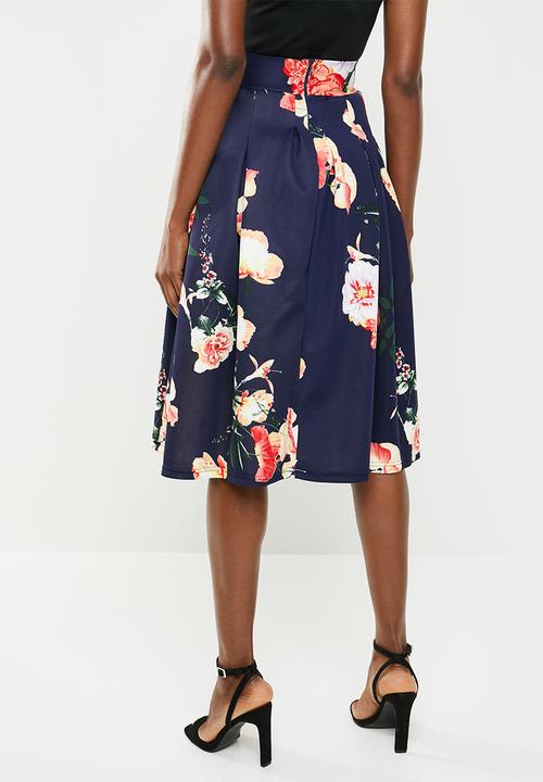 edit - Fit & flare skirts - navy 