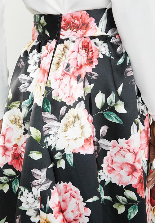 edit - High waist pleated skirt - multi