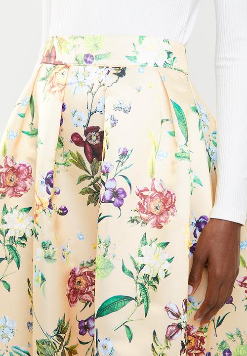 edit - Fit & flare midi skirt - multi