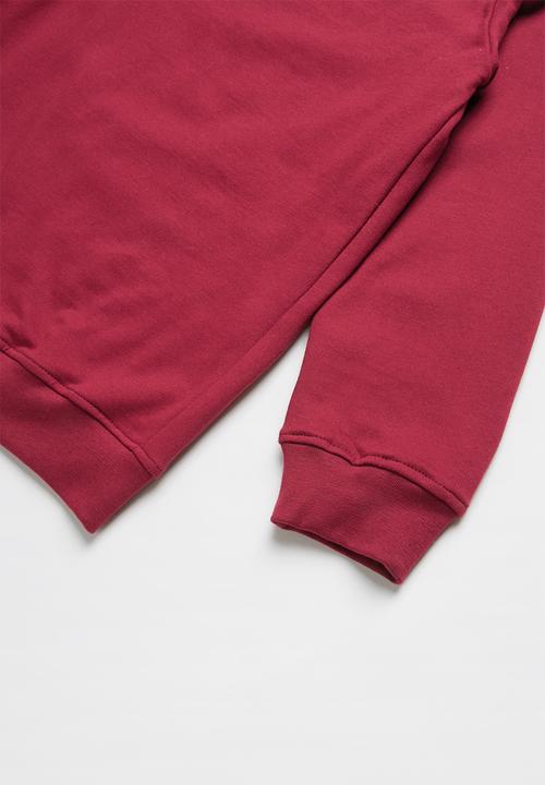 Rebel Republic - 2 pack sweat top - black & burgundy