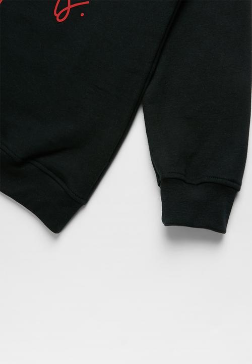 Rebel Republic - 2 pack sweat top - black & burgundy
