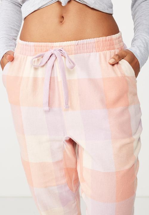 Cotton On - Dropped flannel pant  - multi 
