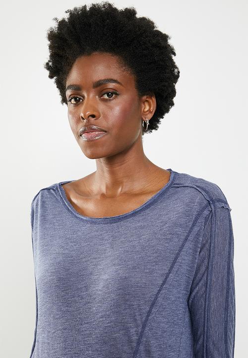 edit - Weekend light weight lounge top - blue