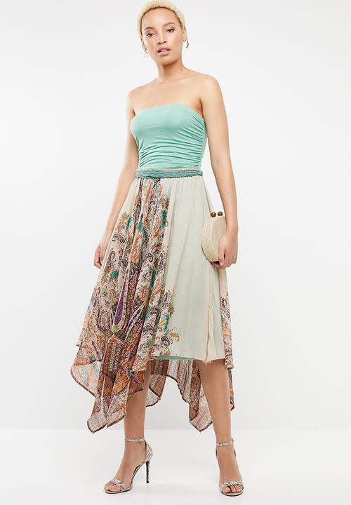 c(inch) - Hanky hem dress - multi