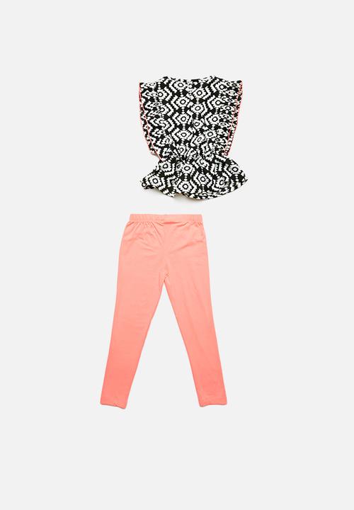 Pop Candy - 2 pack tee legging set - multi