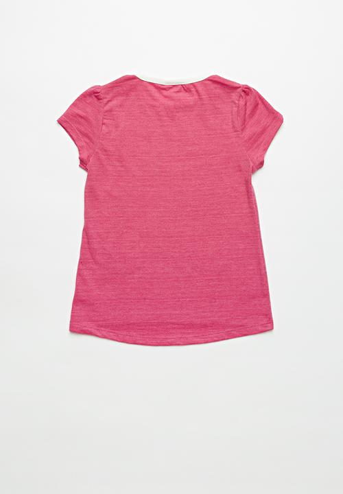 Pop Candy - Girls Printed Bunny Tee - pink