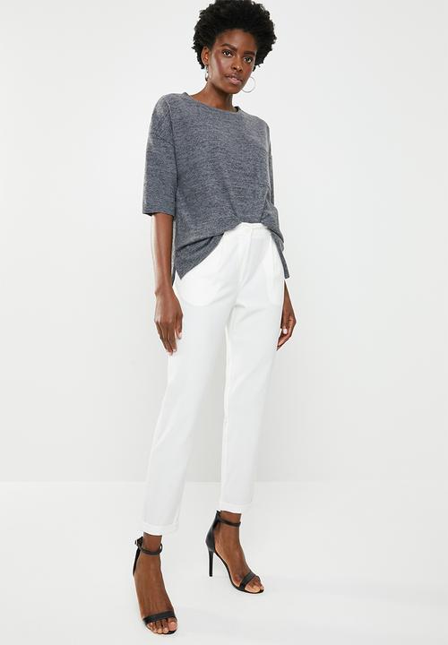 edit - Boxy jersey with pocket - charcoal