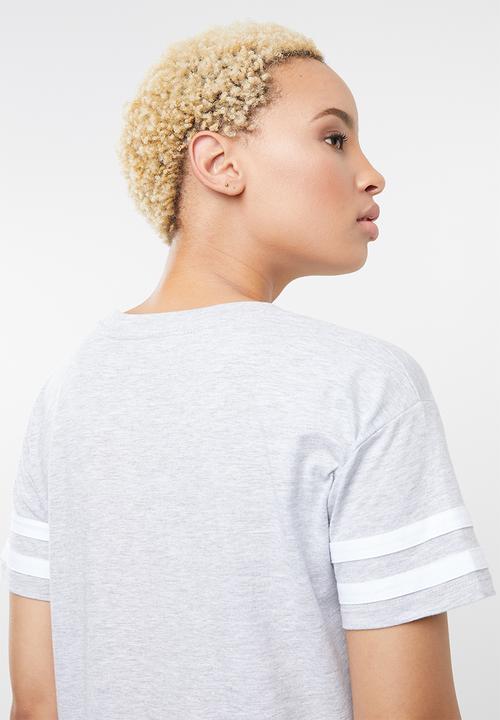 Supré  - The tee dress - white & grey