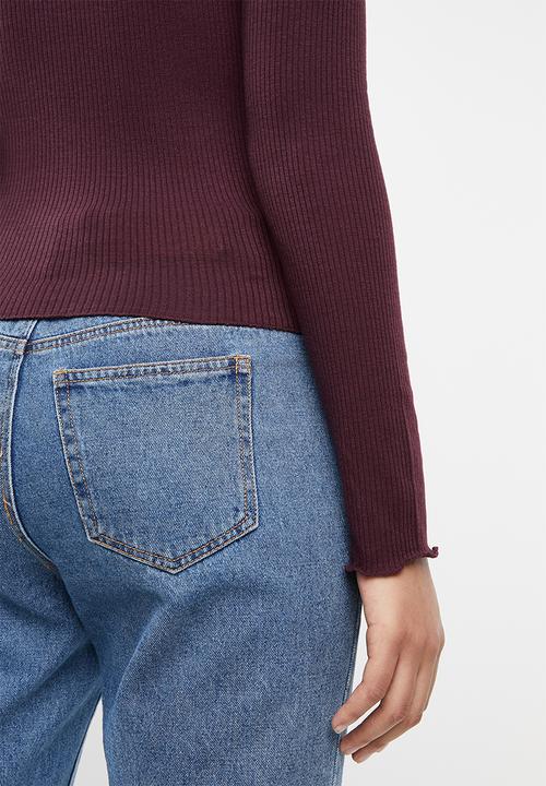 Cotton On - The sister long sleeve top - burgundy 