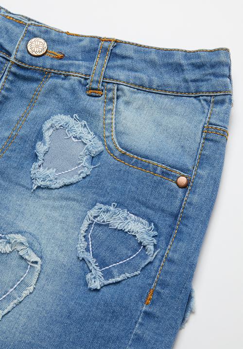 Pop Candy - Girls denim shorts - blue