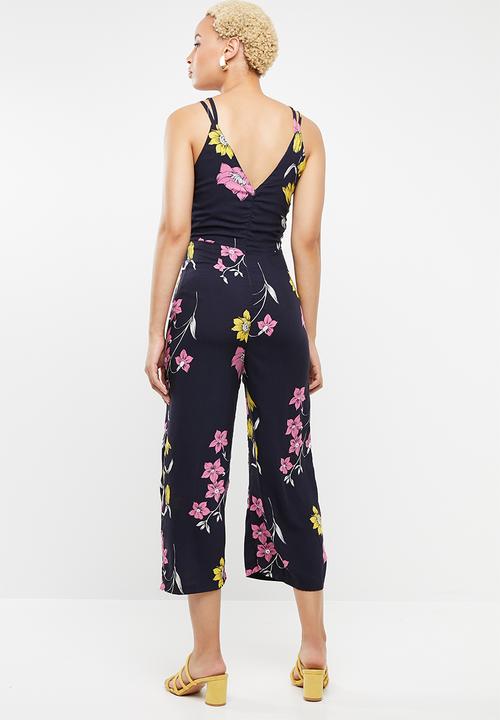 STYLE REPUBLIC - Tie front jumpsuit - multi 
