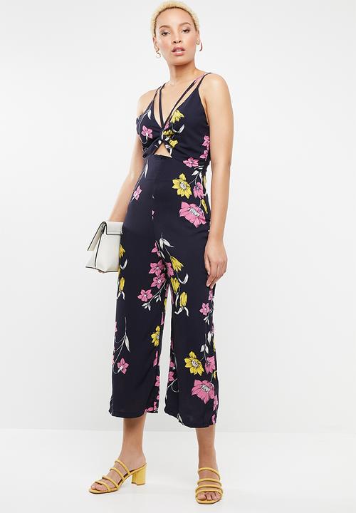STYLE REPUBLIC - Tie front jumpsuit - multi 