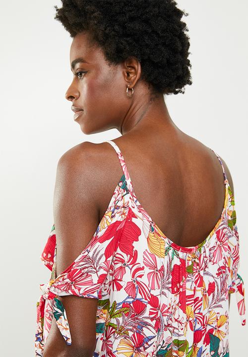 edit - Cold shoulder blouse - multi