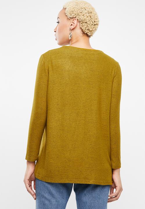 STYLE REPUBLIC - Longer length cardigan - mustard 