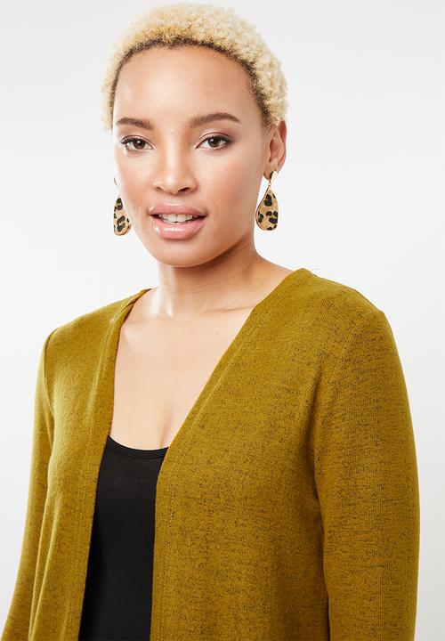 STYLE REPUBLIC - Longer length cardigan - mustard 