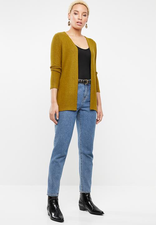 STYLE REPUBLIC - Longer length cardigan - mustard 