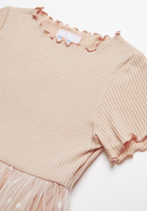 Pop Candy - Combo mesh dress - pink