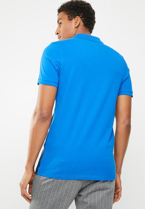 Jack & Jones - Mikkel short sleeve polo - blue & white 