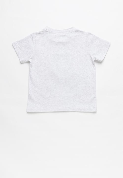 Pop Candy - Boys printed short sleeve tee - grey