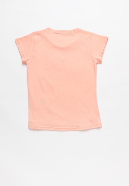 Pop Candy - Girls short sleeve tee - peach