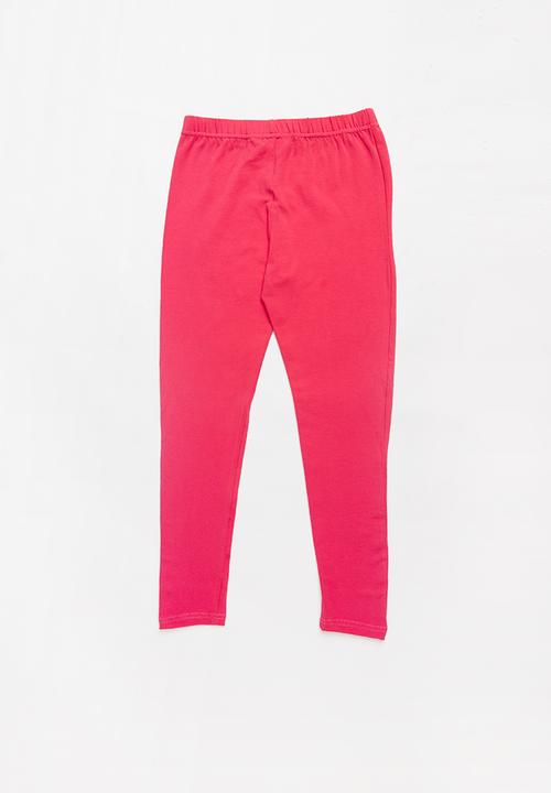 Rebel Republic - Kids 2 pack leggings - navy & pink