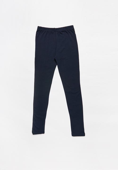 Rebel Republic - Kids 2 pack leggings - navy & pink