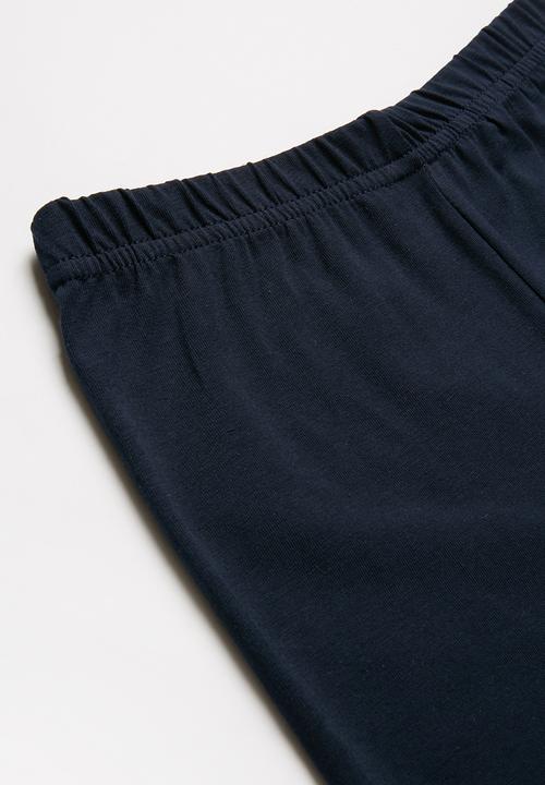Rebel Republic - Kids 2 pack leggings - navy & pink