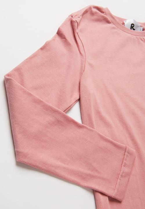 Rebel Republic - Kids 2 pack long sleeve top - white & pink