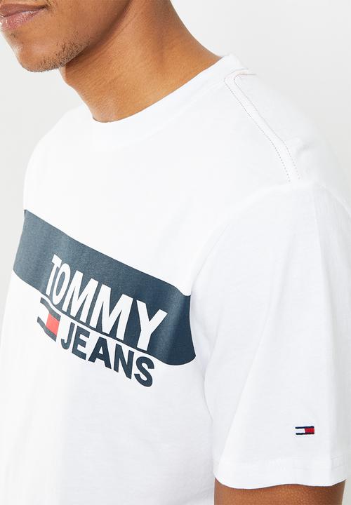 Tommy Hilfiger - Tjm essential box logo tee - white
