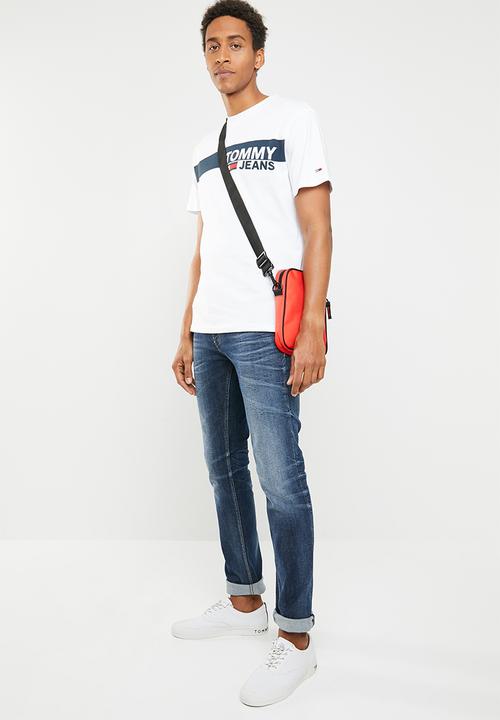 Tommy Hilfiger - Tjm essential box logo tee - white