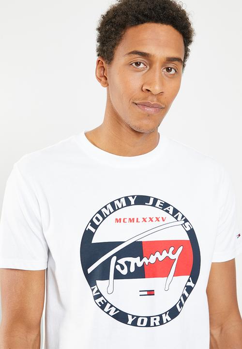Tommy Hilfiger - Tjm circle graphic tee - white