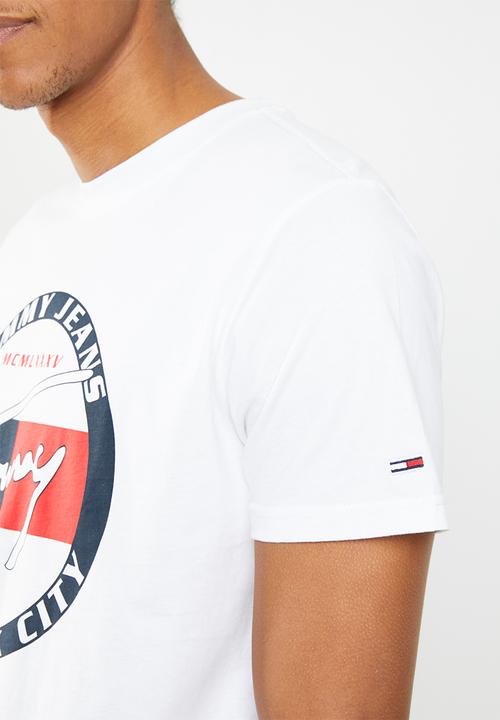Tommy Hilfiger - Tjm circle graphic tee - white