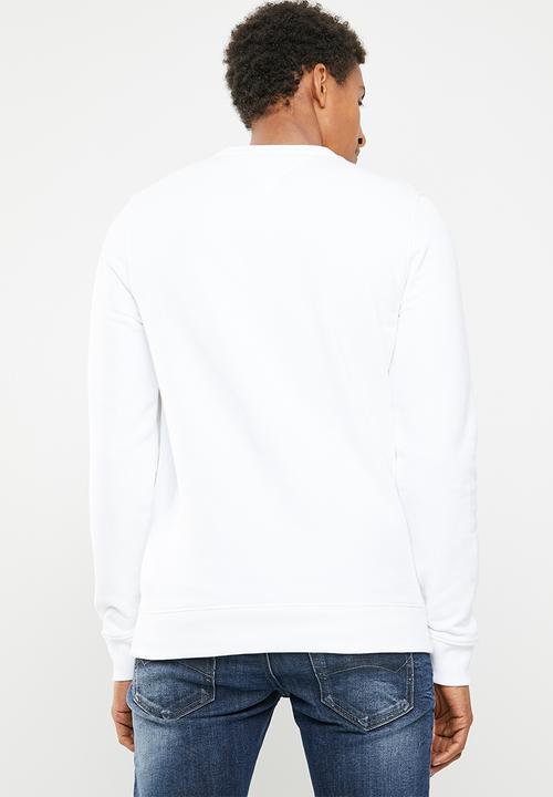 Tommy Hilfiger - Tjm essential logo crew sweatshirt - white
