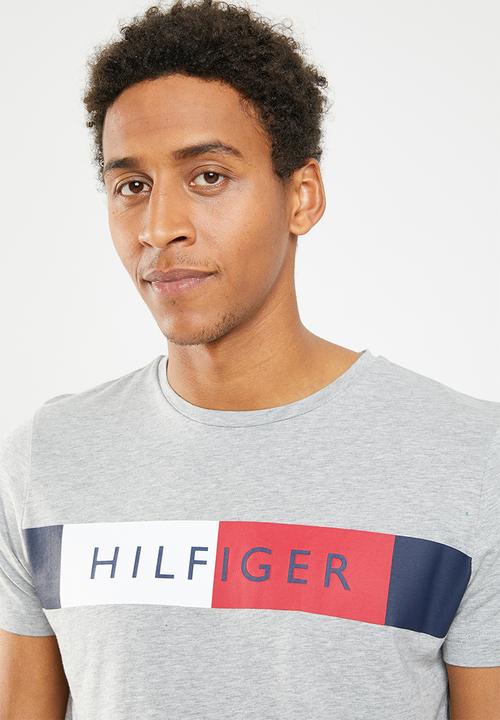 Tommy Hilfiger - Stripe hilfiger tee - grey