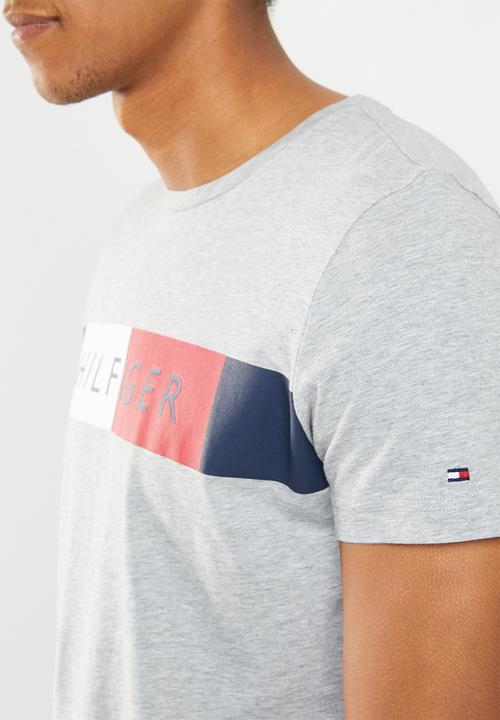 Tommy Hilfiger - Stripe hilfiger tee - grey