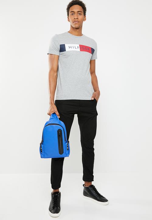 Tommy Hilfiger - Stripe hilfiger tee - grey