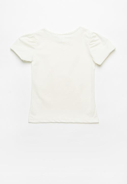 Pop Candy - Printed bunny tee - white