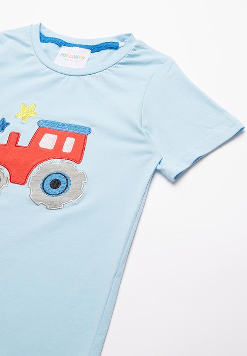 Pop Candy - Printed short sleeve tee - blue