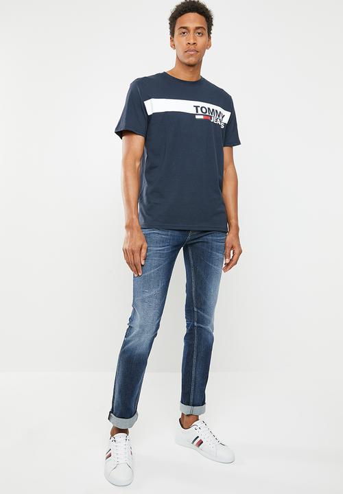 Tommy Hilfiger - Tjm essential box logo tee - navy