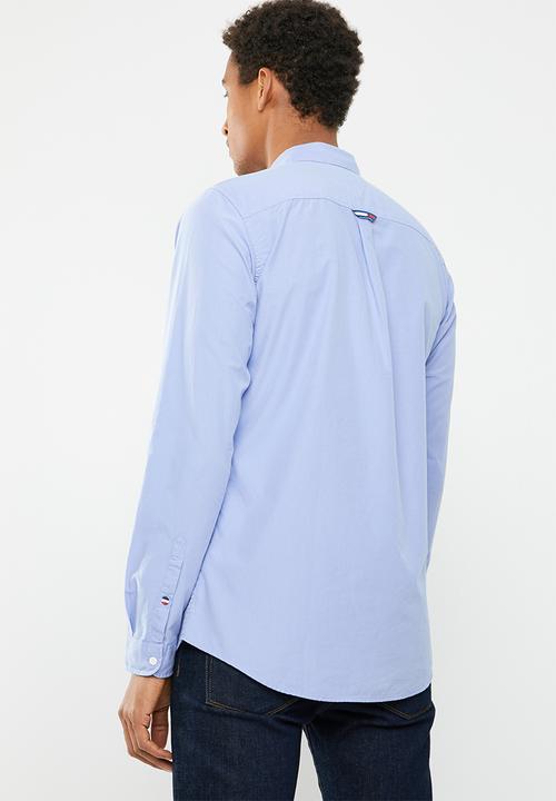 Tommy Hilfiger - Tjm solid poplin woven shirt - blue