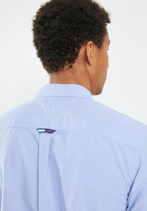 Tommy Hilfiger - Tjm solid poplin woven shirt - blue
