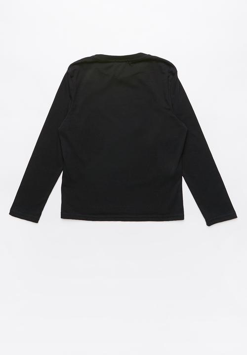 Rebel Republic - Kids 2 pack long sleeve top - black & red