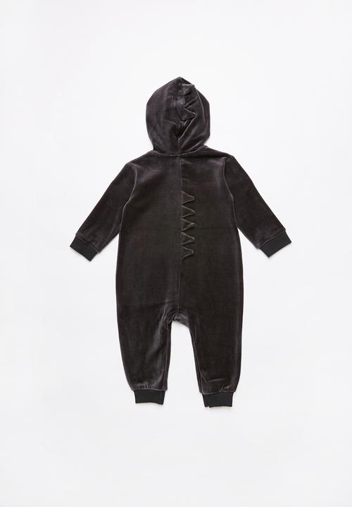 Cotton On - Velour romper - black