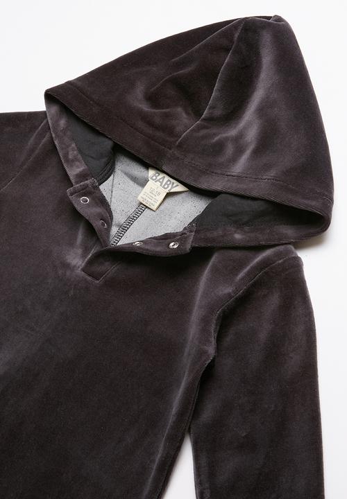 Cotton On - Velour romper - black