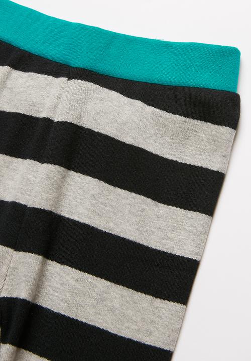 MINOTI - Grey stripe long sleeve pyjama set - multi