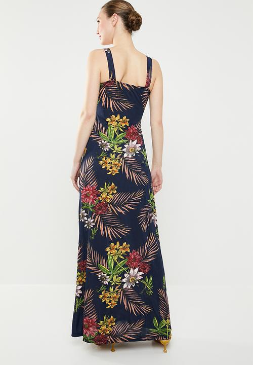 Revenge - V-Neck maxi dress - navy