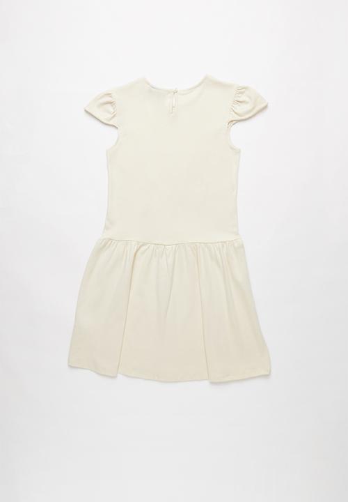 POLO - Hailey frilled sleeve dress - beige