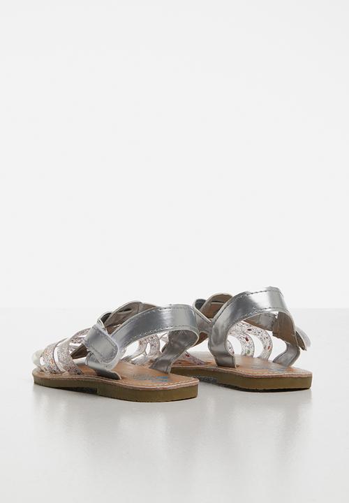 Pop Candy - Girls gladiator sandals - silver