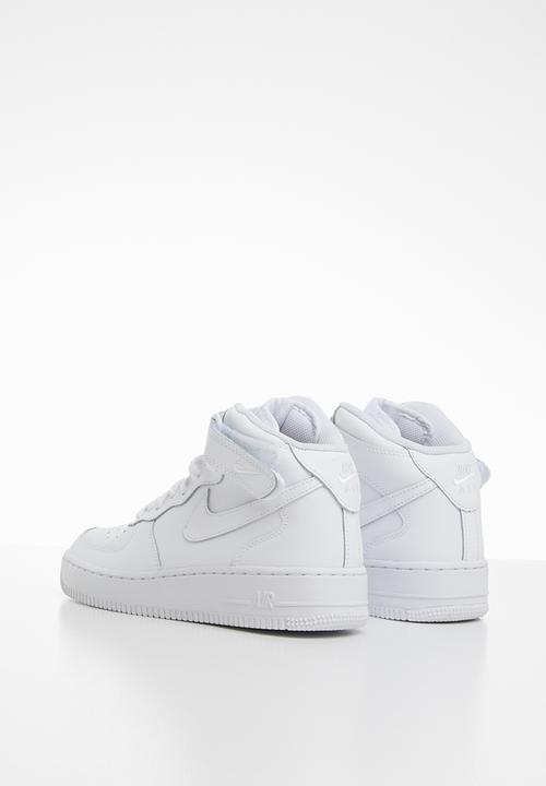 Nike - Nike Air Force 1 mid basketball sneaker - white