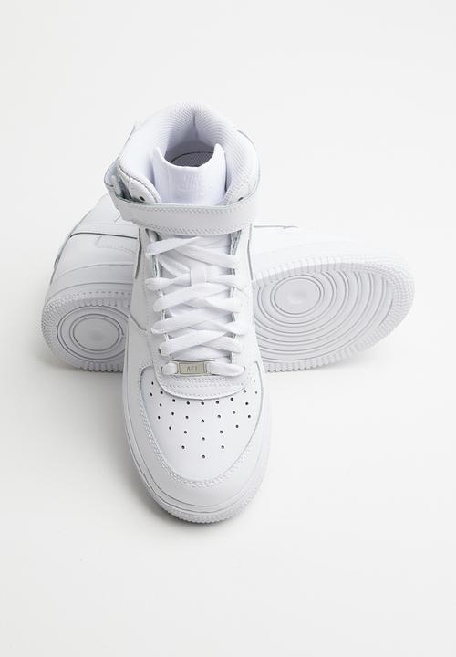 Nike - Nike Air Force 1 mid basketball sneaker - white